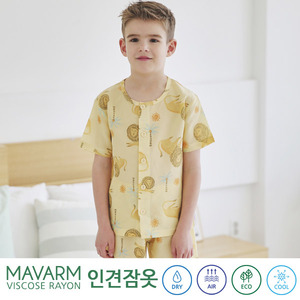 썸머라이온 인견 5부 아동잠옷 상하세트